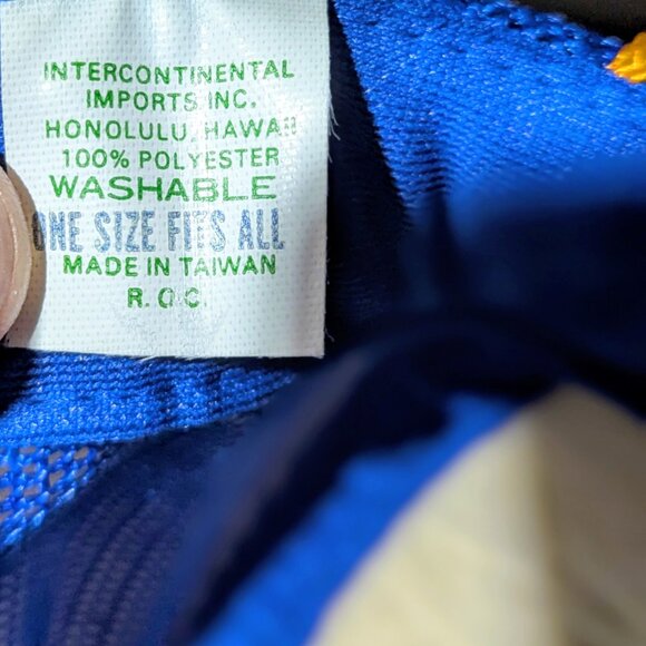 Vintage Hawaii Trucker Hat – 1980s Foam Front Snapback – Blue & Gold - Picture 5 of 5